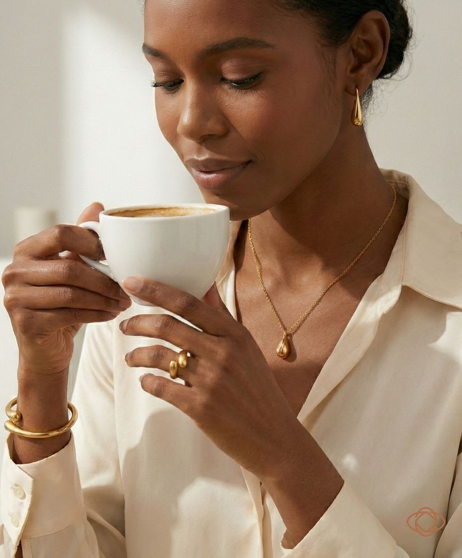 CONJUNTO DE COLAR, PULSEIRA BRINCOS E ANEL