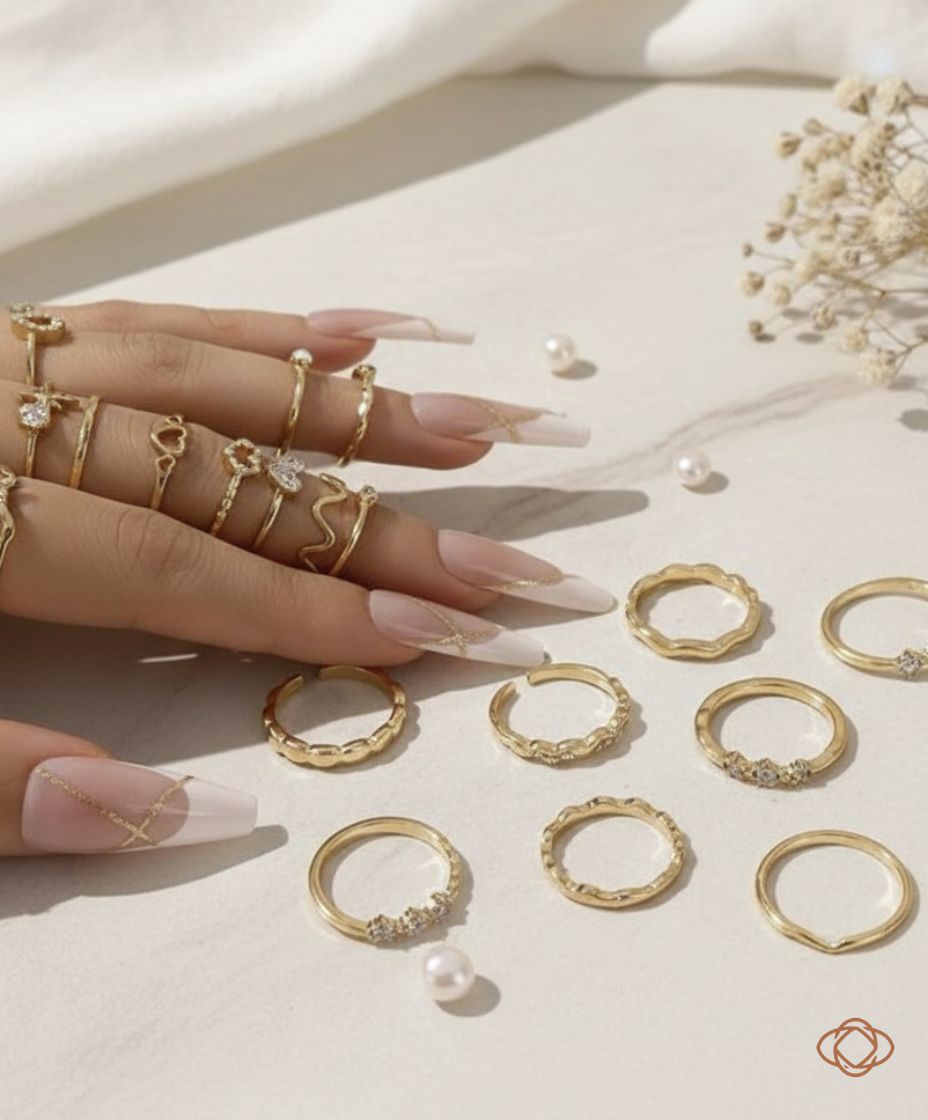 CONJUNTO DE 28 ANÉIS