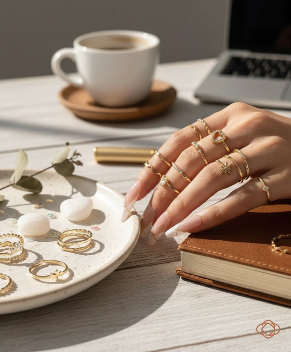 CONJUNTO DE 28 ANÉIS